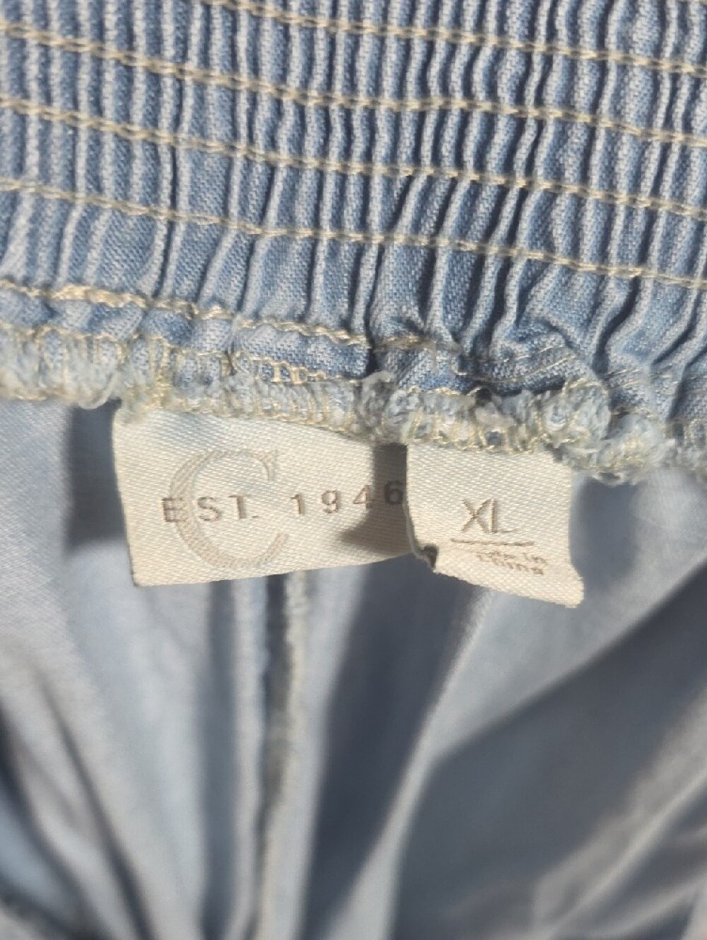 The Coastal Denim High-Waist Wide Leg Pants in Light Blue - Picture 2 of 10